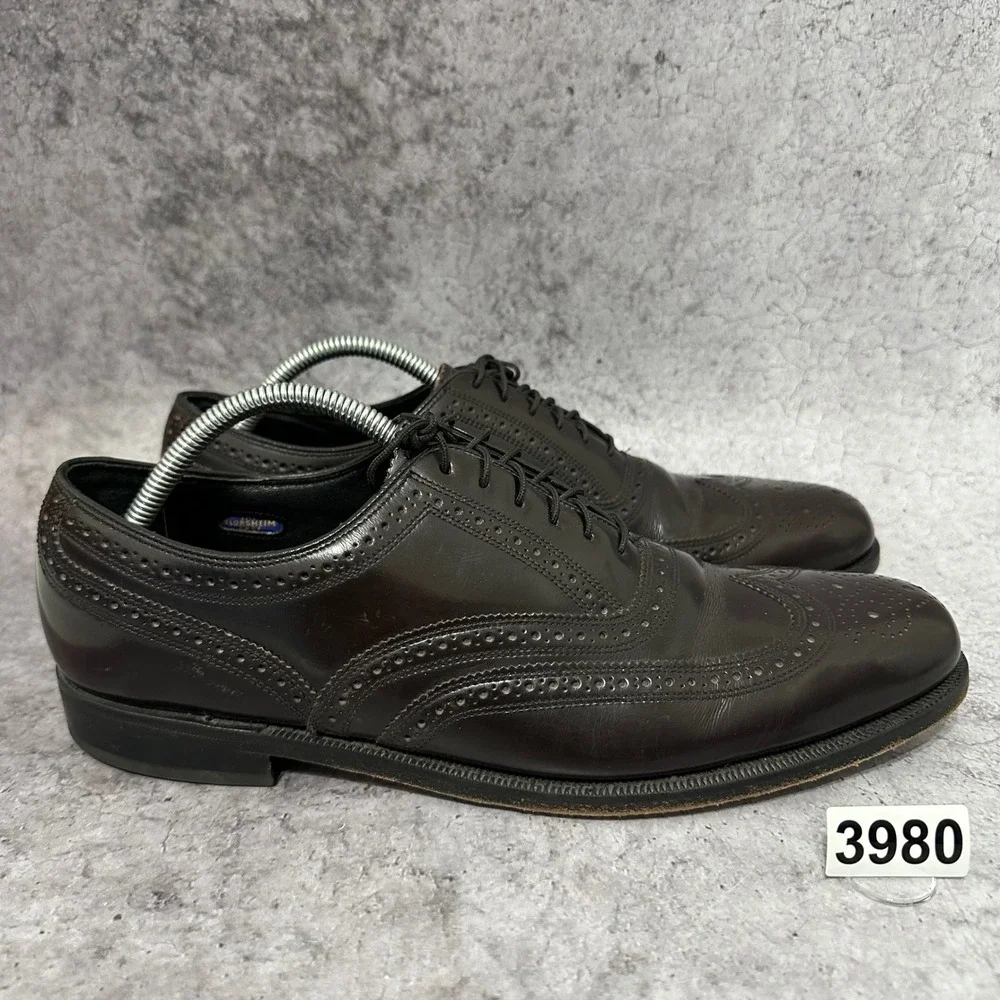Florsheim Lexington Wingtip Oxfords Mens 11 Brown Leather Brogue Dress Shoes
